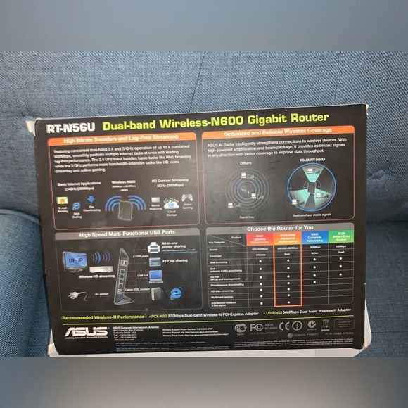 ASUS RT-N56U Gigabit Dual Band Wireless N600‎ Router - Picture 5 of 6